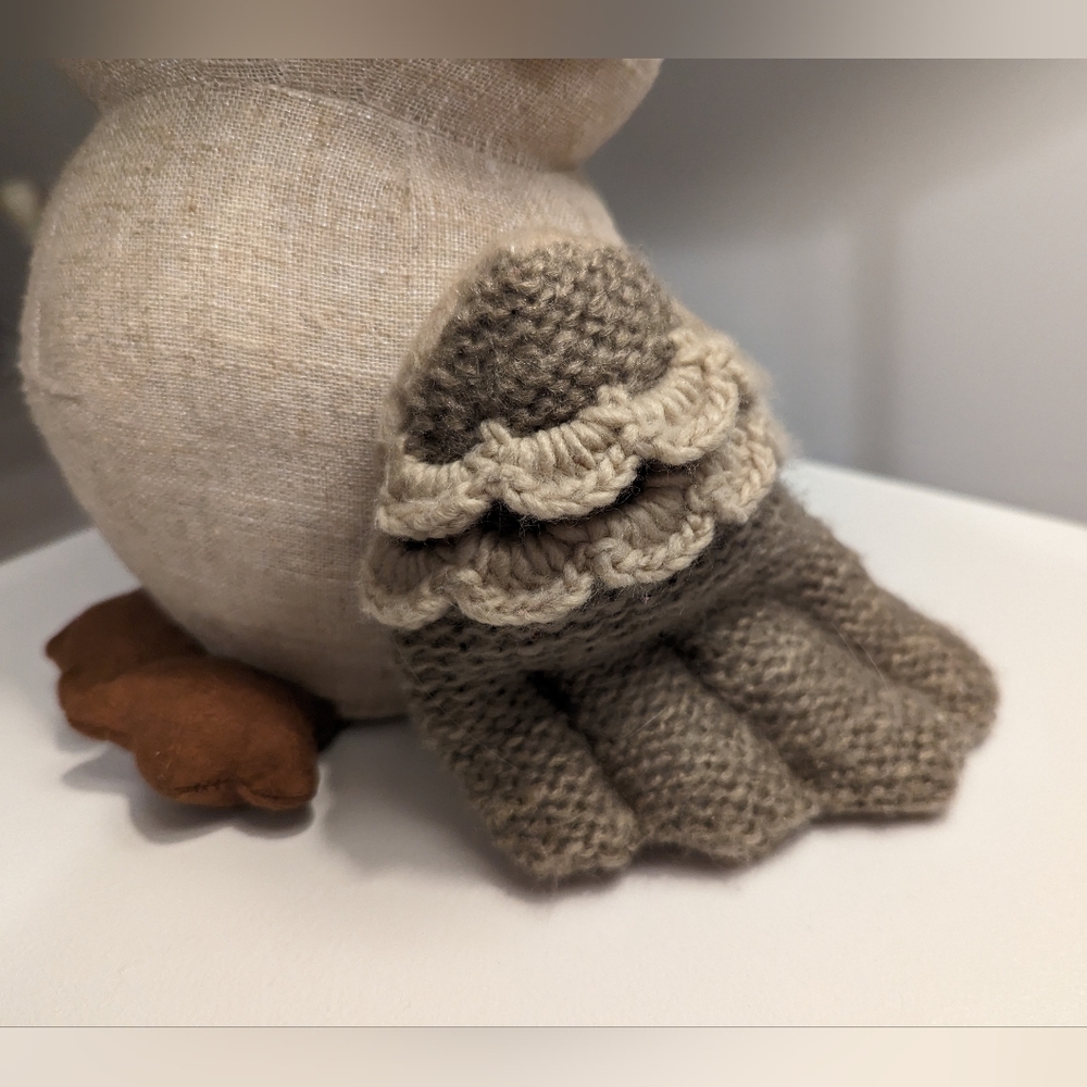 Cute Vintage Plush Brown Owl Home Decoration - Picture 3 of 5